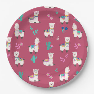 Alpaca/Llama Paper Plate