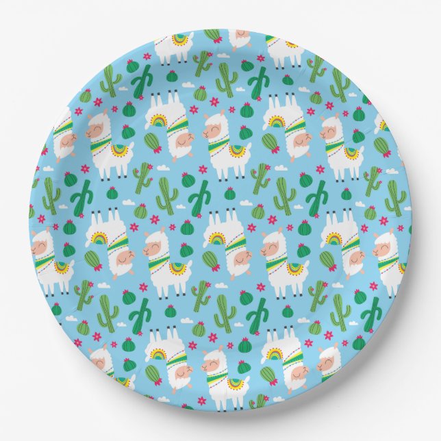 Alpaca/Llama Paper Plate (Front)