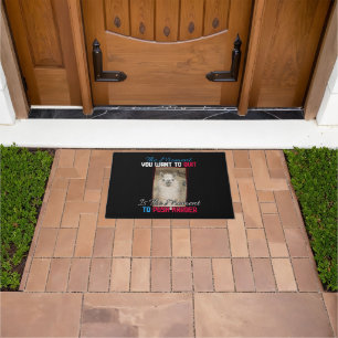 Alpaca Llama -  Push Harder Encouragement  Doormat