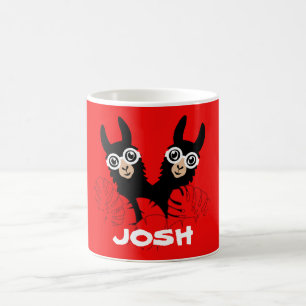 Alpaca llama Twins Birthday Coffee Mug
