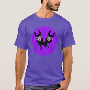 Alpaca llama Twins Birthday T-Shirt