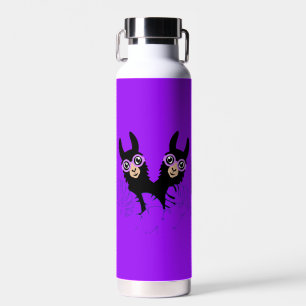 Alpaca llama Twins Birthday Water Bottle