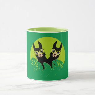 Alpaca llama Twins Mug