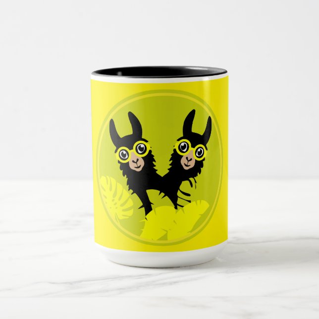Alpaca llama Twins Mug (Center)