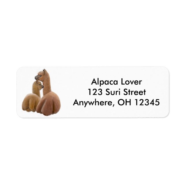 Alpaca Love Label Return Address Label (Front)