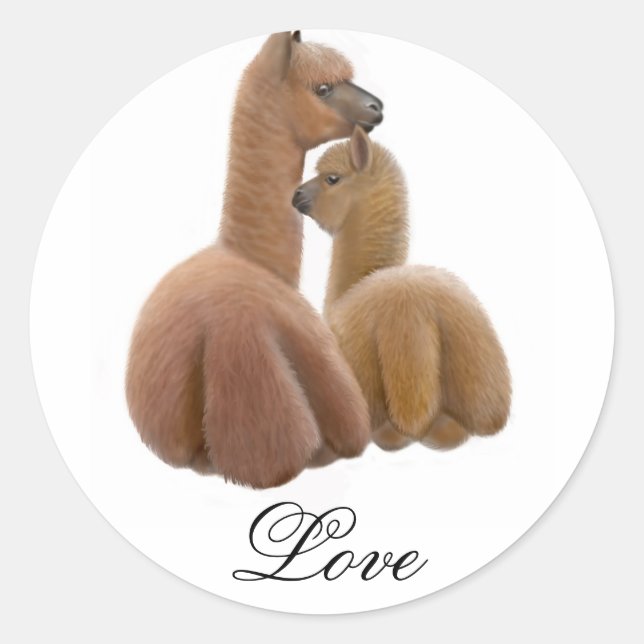 Alpaca Love Sticker (Front)
