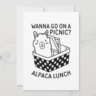 Alpaca Lunch Thank You Card