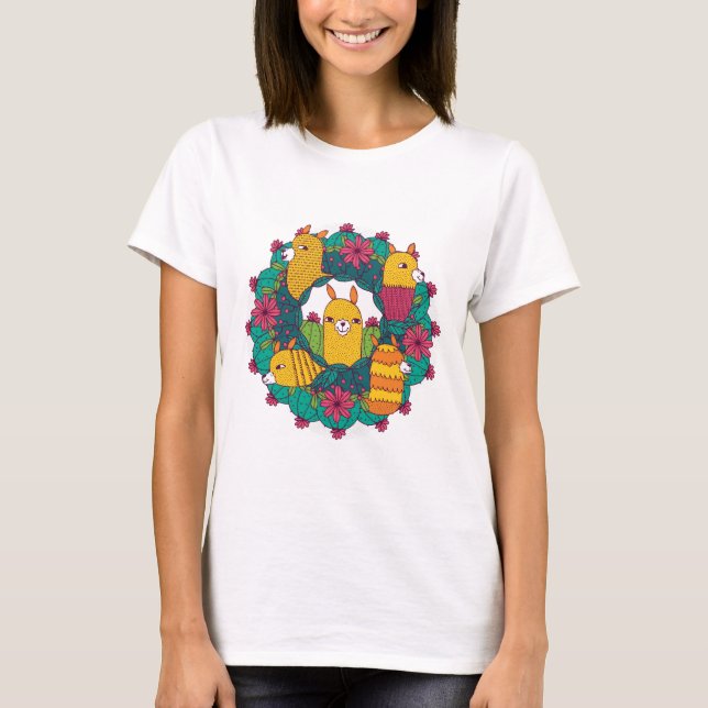 Alpaca Mandala T-Shirt (Front)