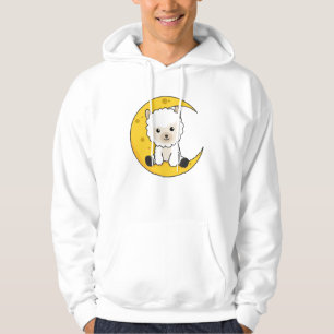Alpaca Moon Good Night Cheap Count Sweet Animals Hoodie
