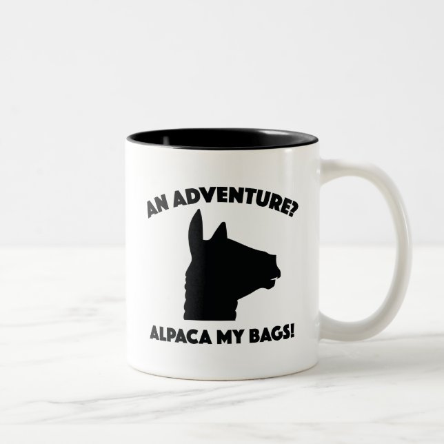Alpaca My Bags Two-Tone Coffee Mug (Right)