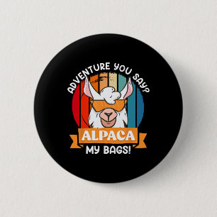 Alpaca My Gs Funny Mountaineer Mountain Fan Hiker 6 Cm Round Badge