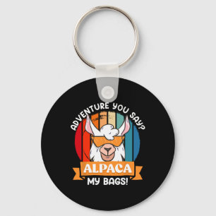 Alpaca My Gs Funny Mountaineer Mountain Fan Hiker Key Ring