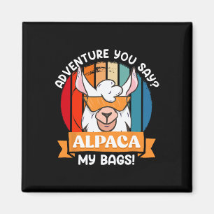 Alpaca My Gs Funny Mountaineer Mountain Fan Hiker  Magnet
