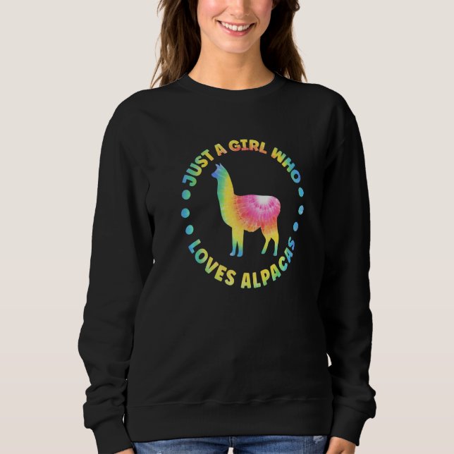 Alpaca Outfit for Llama Lovers Apparel Women & Gir Sweatshirt (Front)