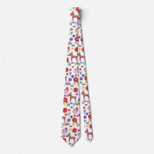 Alpaca Pinata and Flowers Tie
