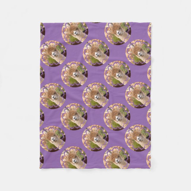 Alpaca Polyester Fleece Blanket (Front)