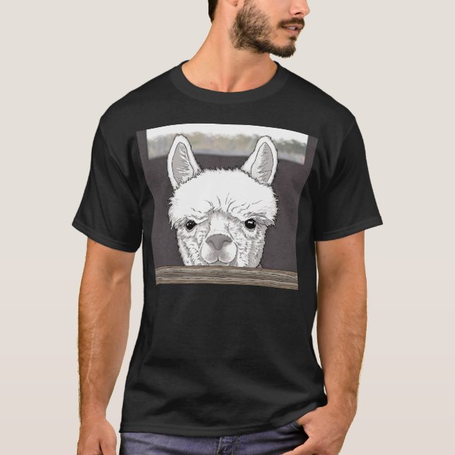 Alpaca Portrait T-Shirt (Front)