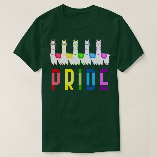 Alpaca Rainbow Llama T-Shirt (Design Front)