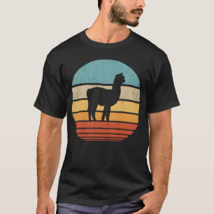 Alpaca Retro Sunset Vintage 60s 70s girl T-Shirt