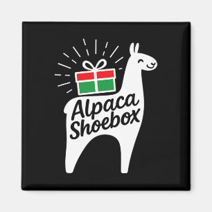 Alpaca Shoebox Christmas Child Giving Magnet
