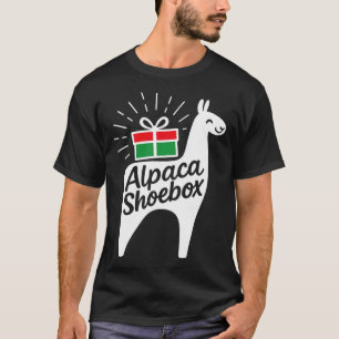 Alpaca Shoebox Christmas Child Giving T-Shirt