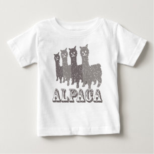 Alpaca Silhouette 4 B Baby T-Shirt