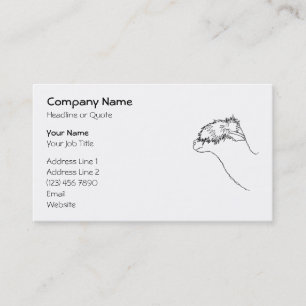 Alpaca Sketch. Business Card