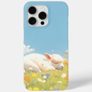 Alpaca Sleeping Meadow iPhone 15 Pro Max Case