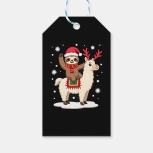 Alpaca Sloth Christmas (1) Gift Tags