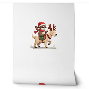 Alpaca Sloth Christmas (3) Wallpaper