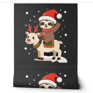 Alpaca Sloth Christmas (3) Wallpaper