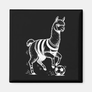 Alpaca Soccer Sport Animal  Magnet