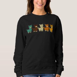 Alpaca South America Cute Colorful Animal Sweatshirt