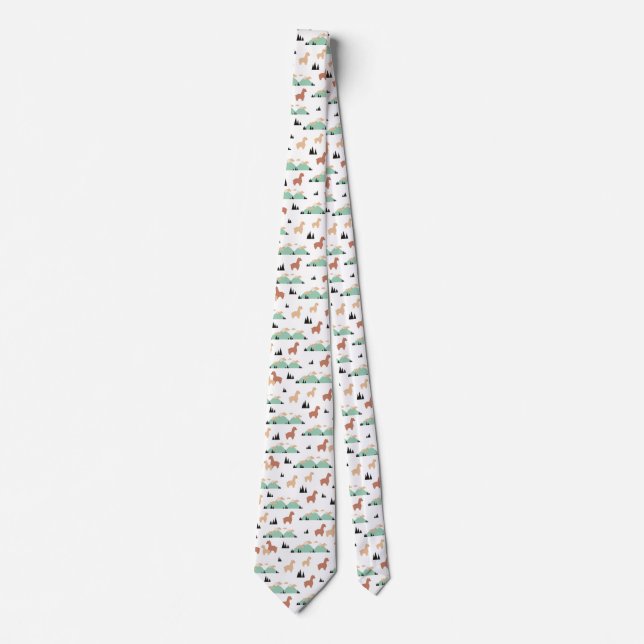 Alpaca Spring Garden Tie (Front)