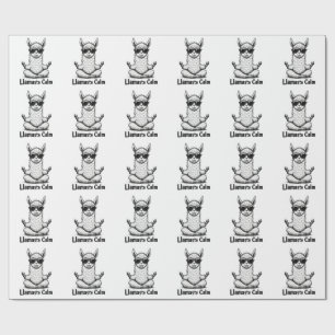 Alpaca Stay Calm Llamaste LLama Yoga Funny  Wrapping Paper