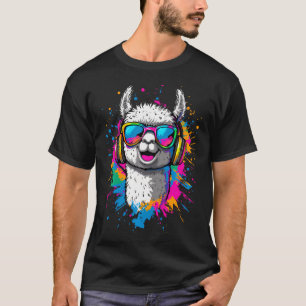 Alpaca Sunglasses Farm Llama Life Is Better With T-Shirt