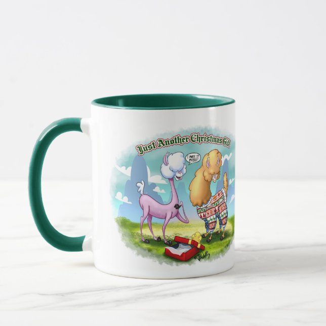 ALPACA SWEATER by Jeff Willis Art Mug (Left)