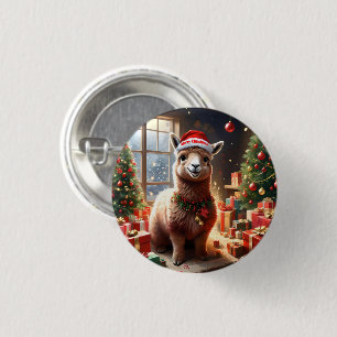 "Alpaca the Presents: A Christmas Tale" 3 Cm Round Badge