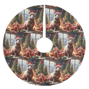 "Alpaca the Presents: A Christmas Tale" Brushed Polyester Tree Skirt