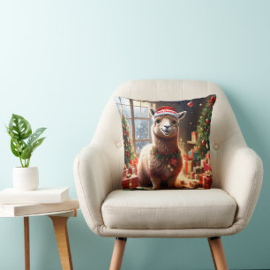 "Alpaca the Presents: A Christmas Tale" Cushion