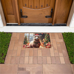 "Alpaca the Presents: A Christmas Tale" Doormat