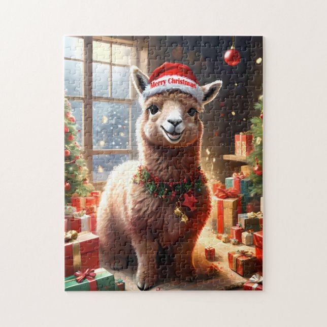 "Alpaca the Presents: A Christmas Tale" Jigsaw Puzzle (Vertical)