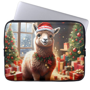 "Alpaca the Presents: A Christmas Tale" Laptop Sleeve