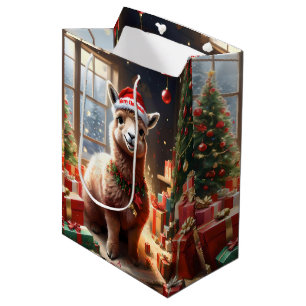 "Alpaca the Presents: A Christmas Tale" Medium Gift Bag
