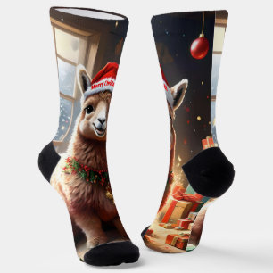 "Alpaca the Presents: A Christmas Tale" Socks