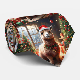 "Alpaca the Presents: A Christmas Tale" Tie