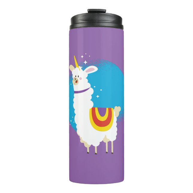 Alpaca Unicorn Thermal Tumbler (Front)