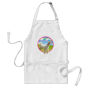Alpaca Unicorn Under Rainbow Sky Standard Apron