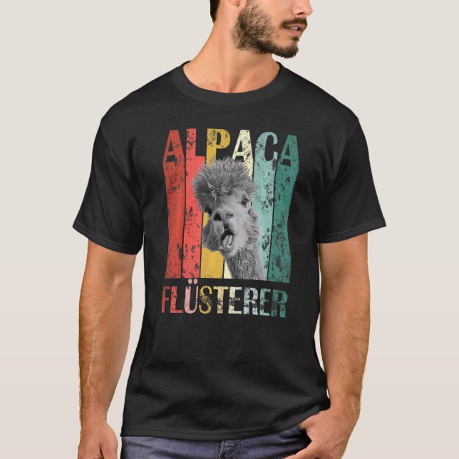 Alpaca Whisper Alpaca Lama Vintage T-Shirt (Front)