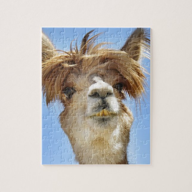 Alpaca with Crazy Hair Jigsaw Puzzle (Vertical)